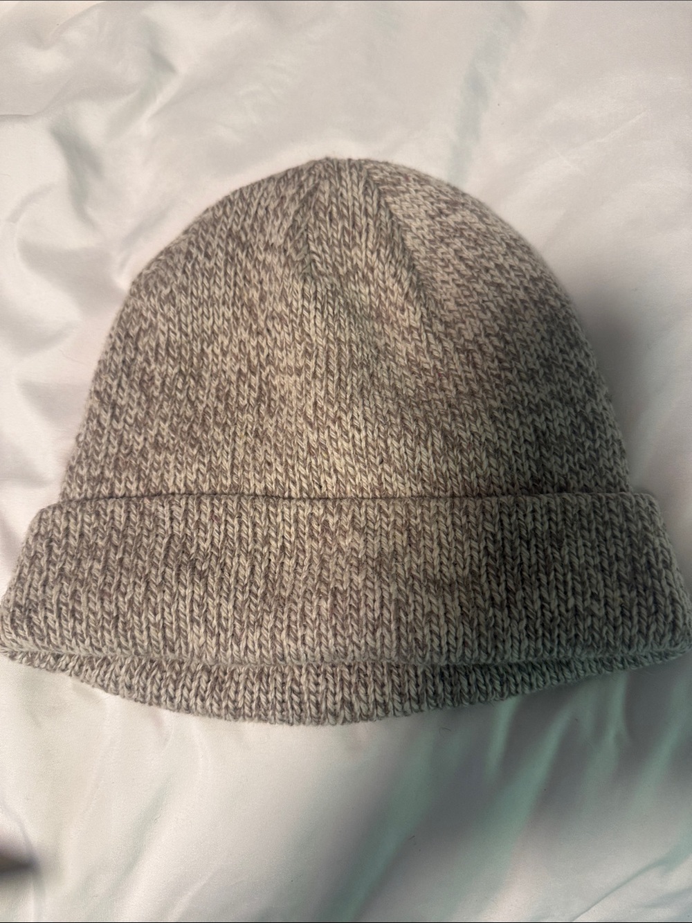 Men's Gray Knit Cuff Beanie - Unbranded